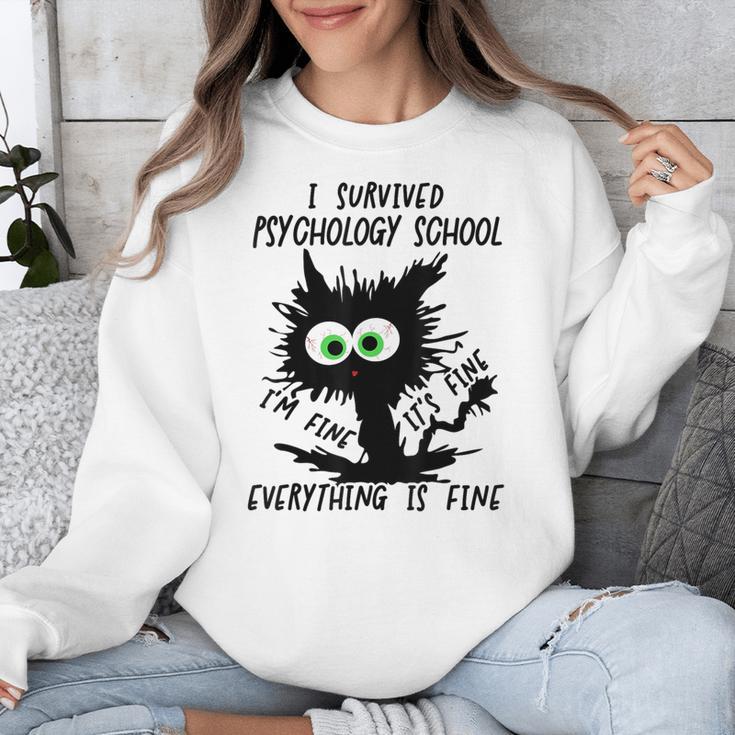 I Survived Psychology School Graduation 2026 2027 Unisex Sweatshirt