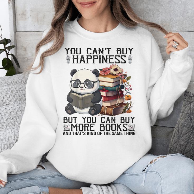 Teacher Bookworm Book Lover Panda Reading Book Librarian Tee Unisex Sweatshirt
