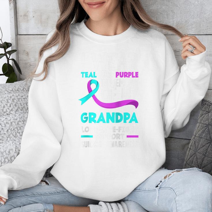 Teal & Purple In Memory Of My Grandpa Suicide Prevention Raglan Baseball Tee Unisex Sweatshirt Teal & Purple In Memory Of My Grandpa Suicide Prevention Raglan Baseball Tee Unisex Sweatshirt