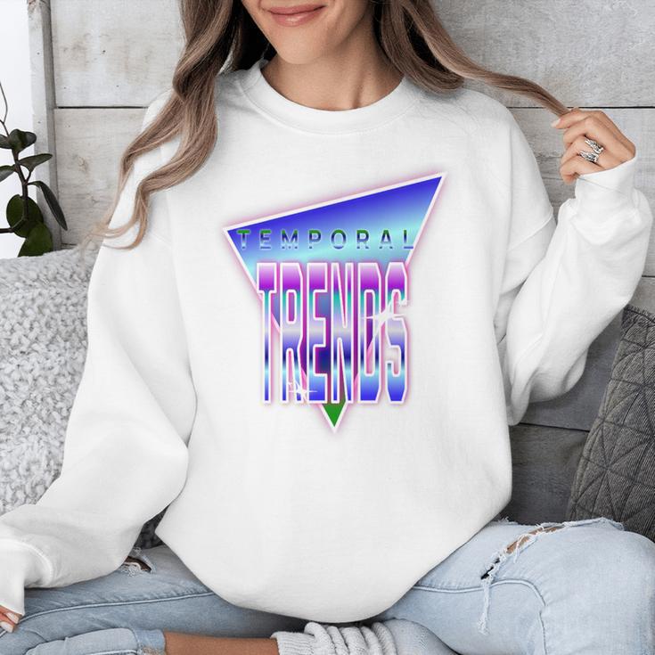 Temporal Trends Vaporwave Style Retro Nostalgia Look Premium Tri-Blend Unisex Sweatshirt Temporal Trends Vaporwave Style Retro Nostalgia Look Premium Tri-Blend Unisex Sweatshirt