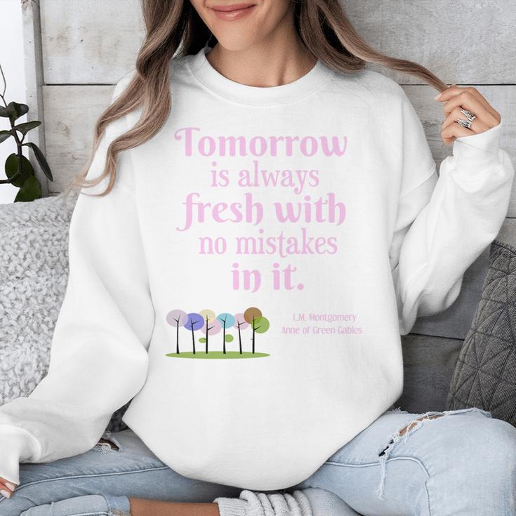 Tomorrow Is Fresh Anne Of Green Gables Book Quote Shirt Premium Tri-Blend Unisex Sweatshirt