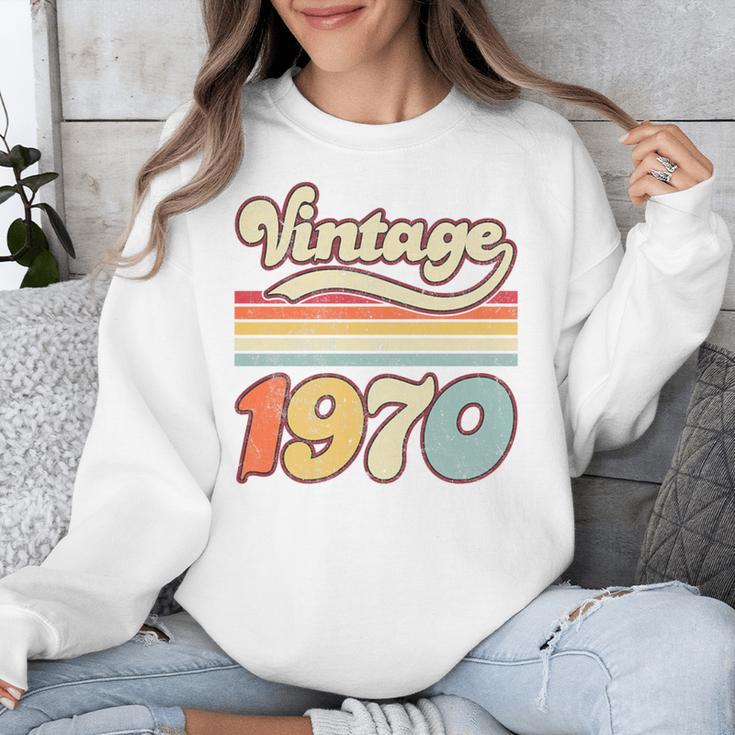 Vintage 1970 Birthday Retro Style 70's Born Nostalgia Outfit Premium Tri-Blend Unisex Sweatshirt Vintage 1970 Birthday Retro Style 70's Born Nostalgia Outfit Premium Tri-Blend Unisex Sweatshirt