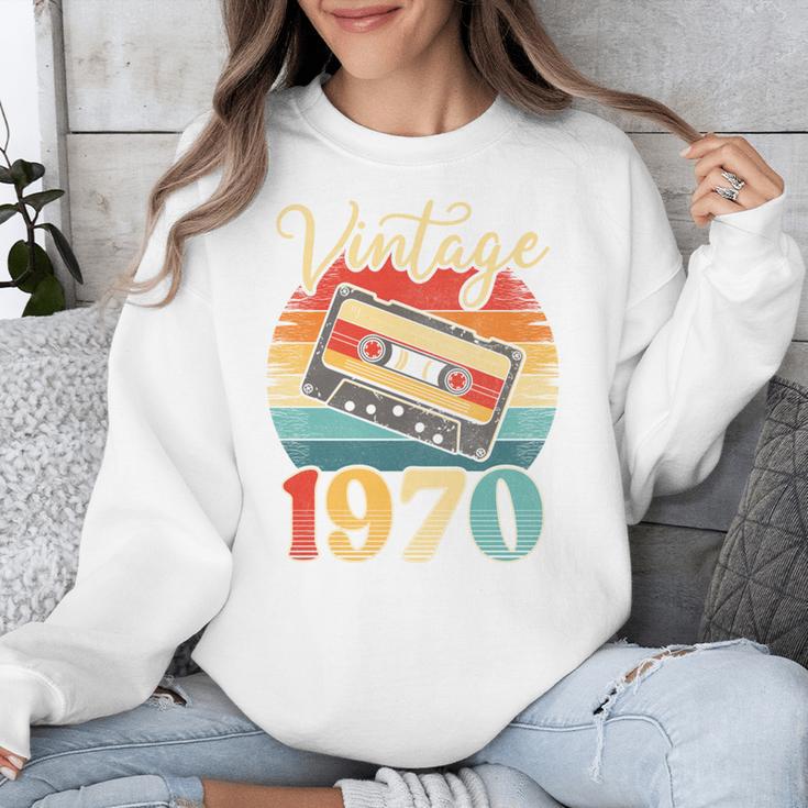 Vintage 1970 Retro Cassette Tape 70s Born Nostalgia Birthday Unisex Sweatshirt Vintage 1970 Retro Cassette Tape 70s Born Nostalgia Birthday Unisex Sweatshirt