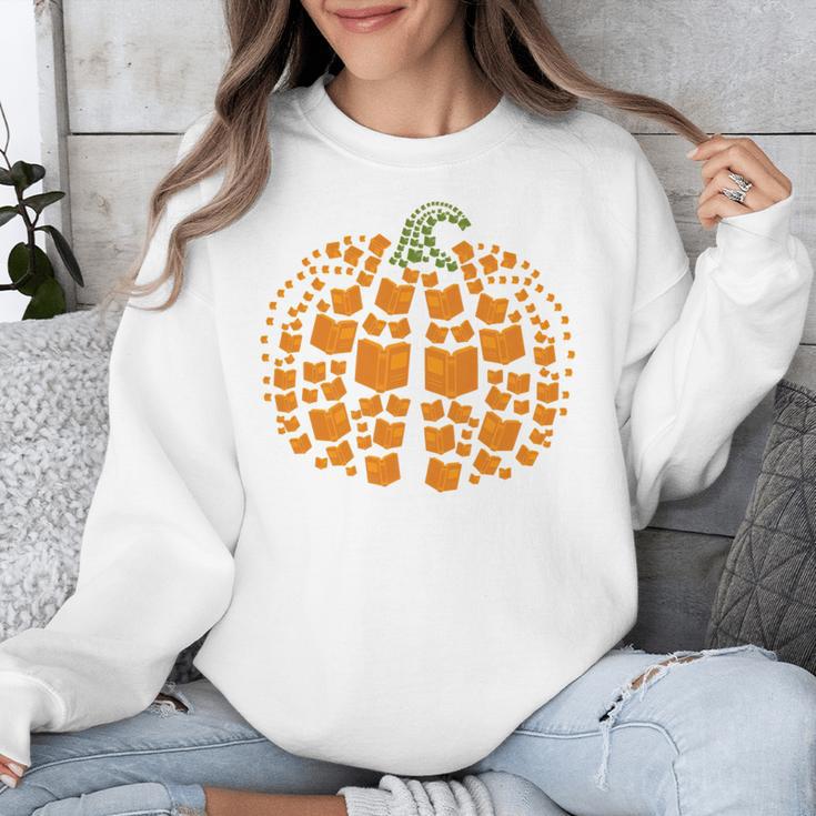 Vintage Book Pumpkin Autumn Fall Librarians Bookworm Teacher Unisex Sweatshirt Vintage Book Pumpkin Autumn Fall Librarians Bookworm Teacher Unisex Sweatshirt