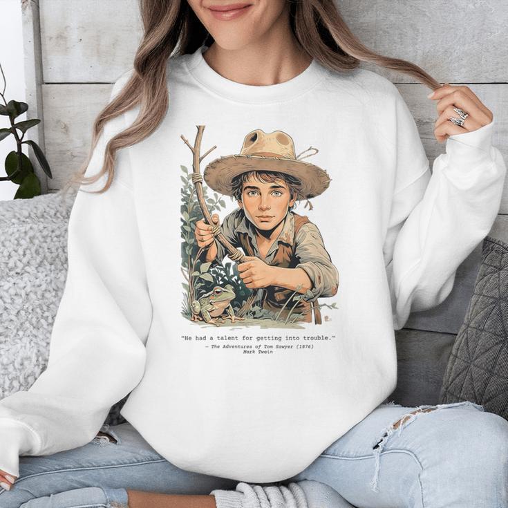Vintage Children's Books The Adventures Of Tom Sawyer 1876 Unisex Sweatshirt Vintage Children's Books The Adventures Of Tom Sawyer 1876 Unisex Sweatshirt