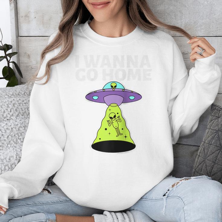 I Wanna Go Home Introvert UFO UAP Flying Saucer Trippy Alien Raglan Baseball Tee Unisex Sweatshirt I Wanna Go Home Introvert UFO UAP Flying Saucer Trippy Alien Raglan Baseball Tee Unisex Sweatshirt