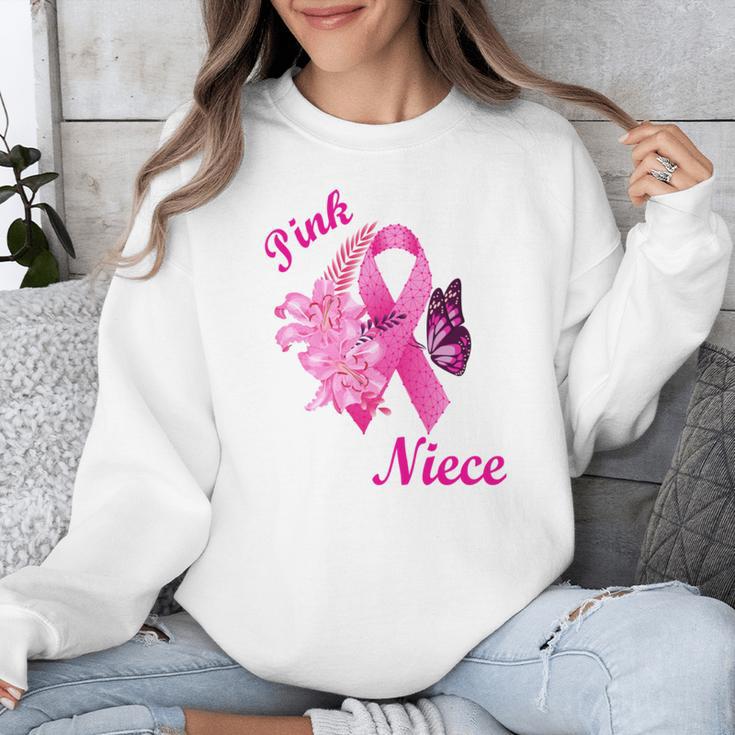 I Wear Pink In Memory Of My Niece Breast Cancer Awareness Unisex Sweatshirt