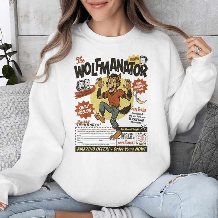 Werewolf Wolfmanator Nostalgia Vintage Halloween Unisex Sweatshirt