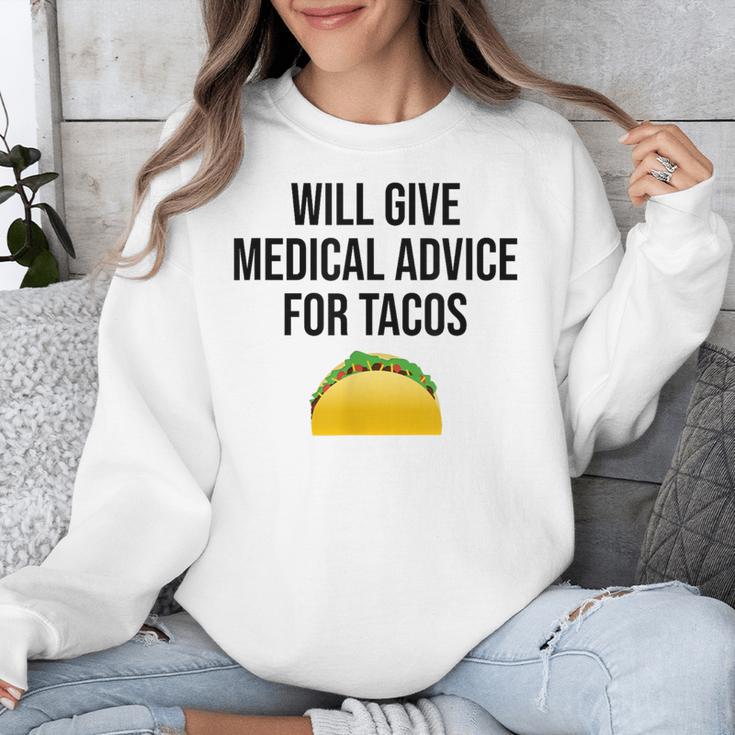 Will Give Medical Advice For Tacos Shirt Graduation MD Unisex Sweatshirt