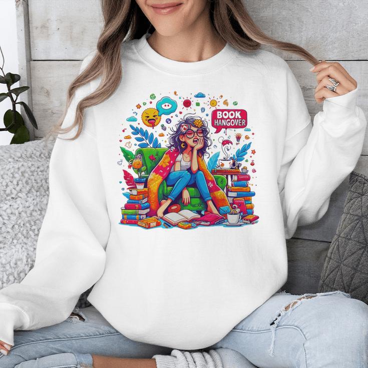 Woman Book Lover Book Hangover Woman Premium Tri-Blend Unisex Sweatshirt
