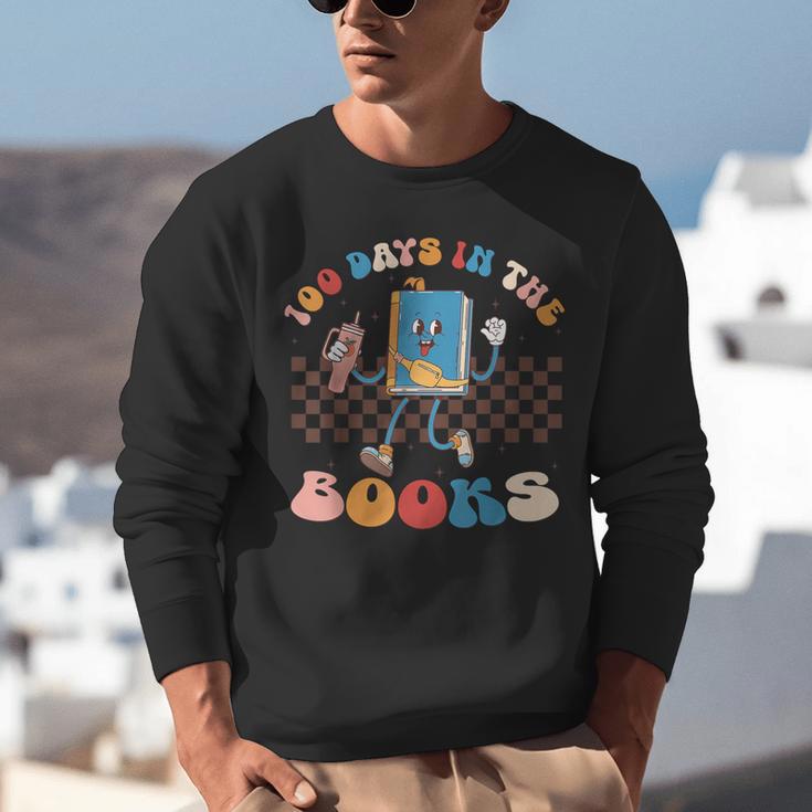 100 Days In The Books Celebration Retro School Unisex Sweatshirt