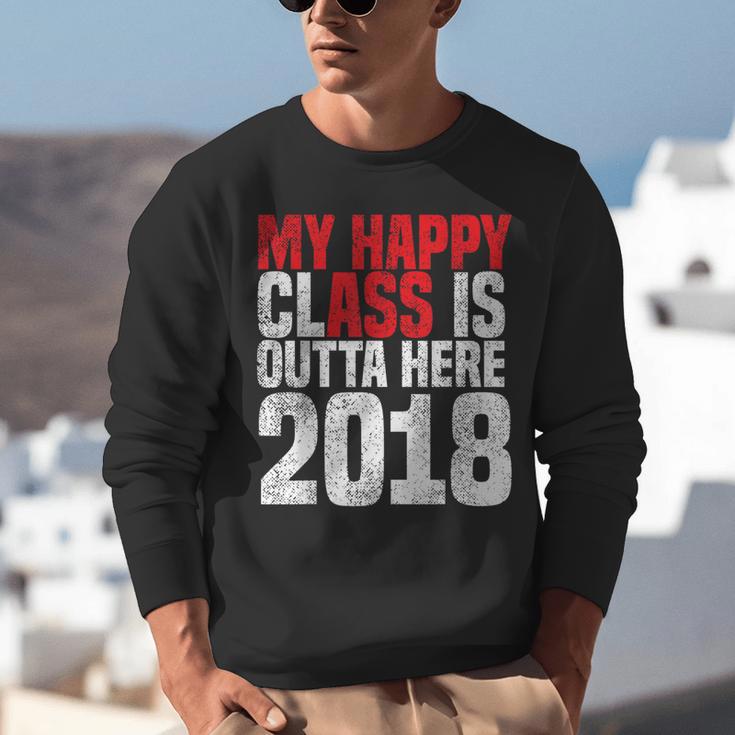 2018 Senior Graduation My Happy Class Shirt Unisex Sweatshirt