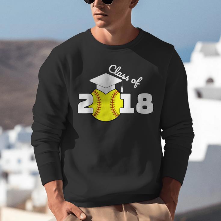 2018 Softball Senior Graduation Shirt For Girls Grad Unisex Sweatshirt