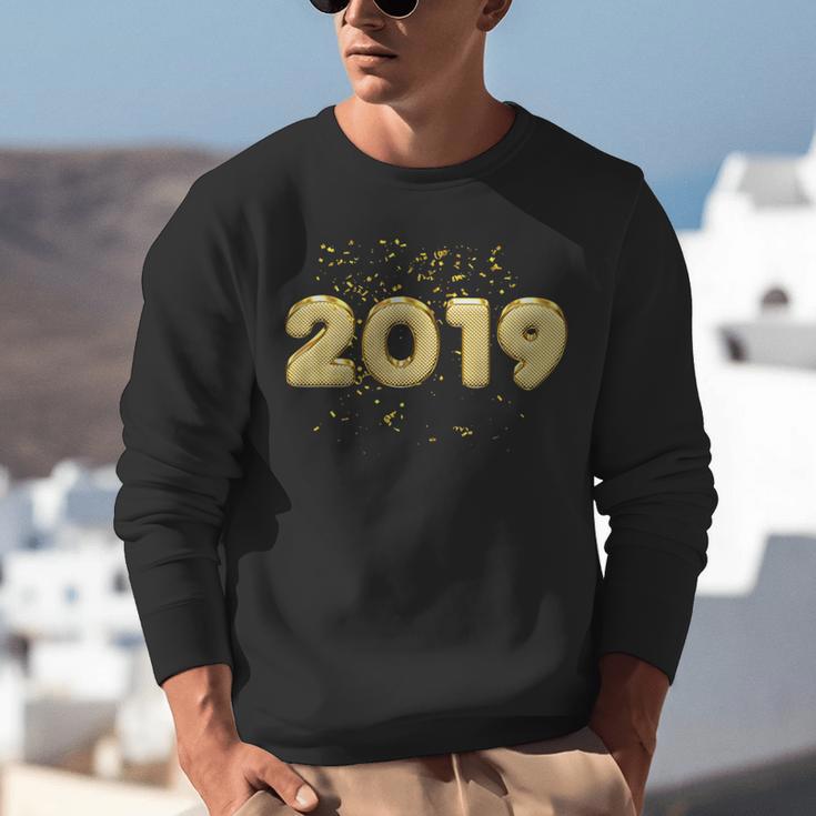 2019 Gold Confetti GraduationShirt High School College Unisex Sweatshirt