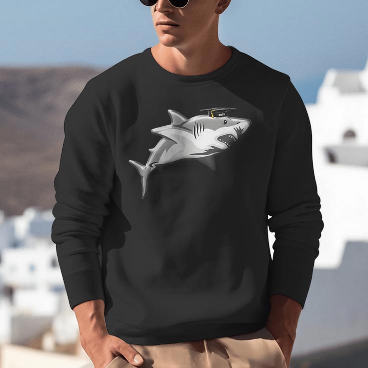 2019 Graduation SharkShirt High School College Grad Unisex Sweatshirt