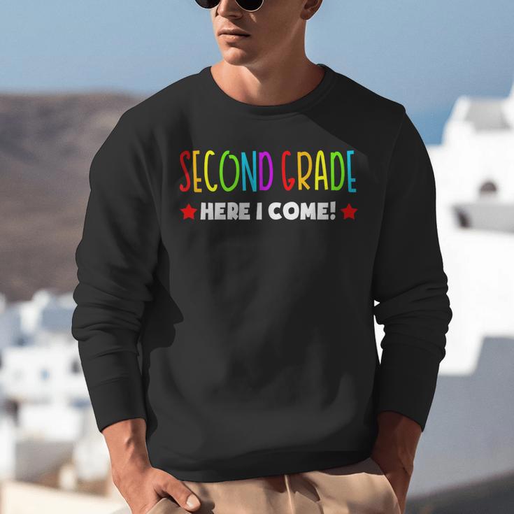 2nd Grade Here I Come Kids 1st Grade Graduation Unisex Sweatshirt