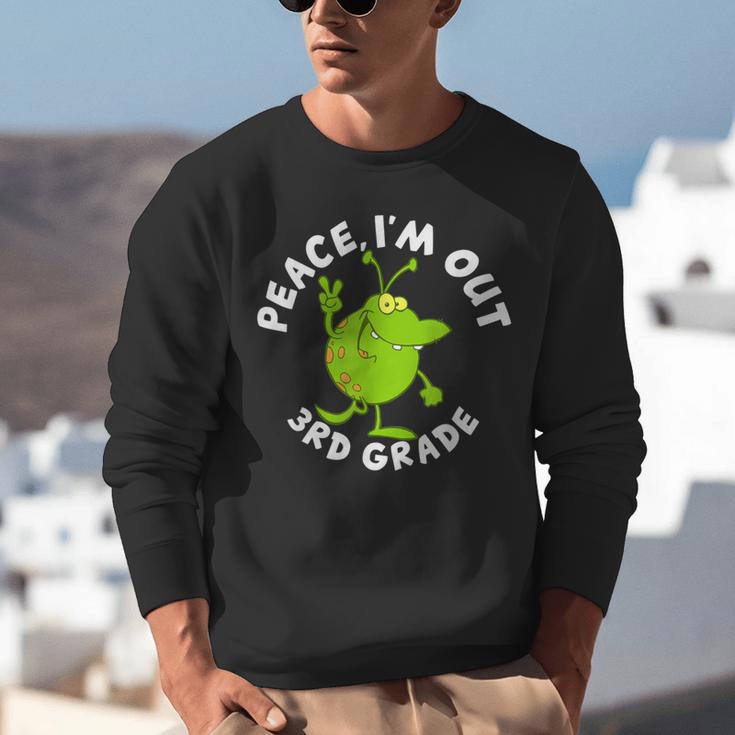3rd Grade Graduation Promotion Peace I'm Out Last Day Unisex Sweatshirt