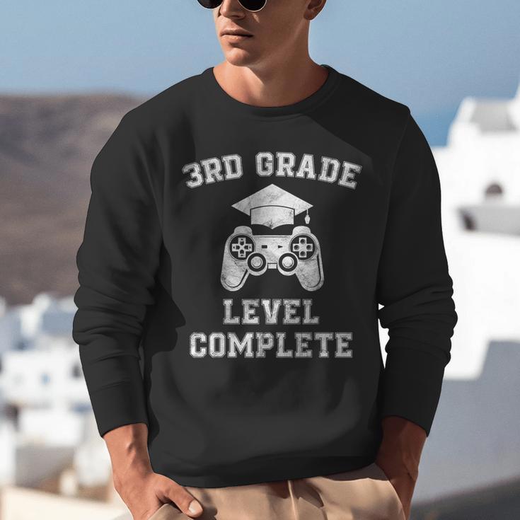 3rd Grade Level Complete Third Grade Graduation Video Gamer Unisex Sweatshirt