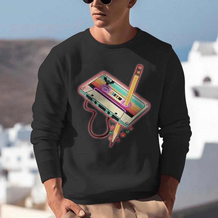 80s 90s Retro Halloween's Party Costume Nostalgia Cassette Unisex Sweatshirt 80s 90s Retro Halloween's Party Costume Nostalgia Cassette Unisex Sweatshirt
