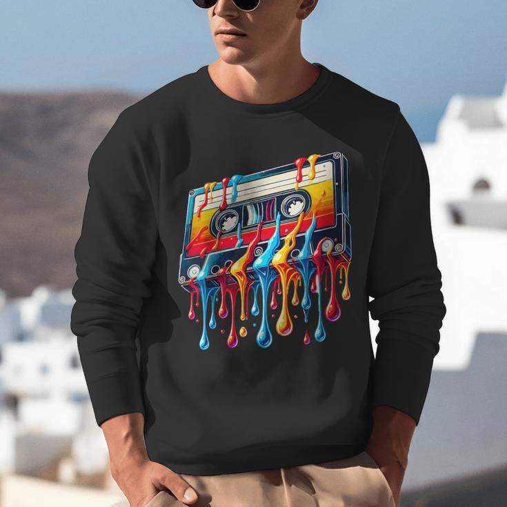 80s 90s Retro Party Costume Nostalgia Cassette Unisex Sweatshirt