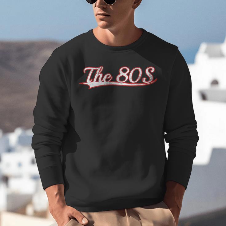 The 80S Eighties Decade Nostalgia Music Vintage Varsity Unisex Sweatshirt