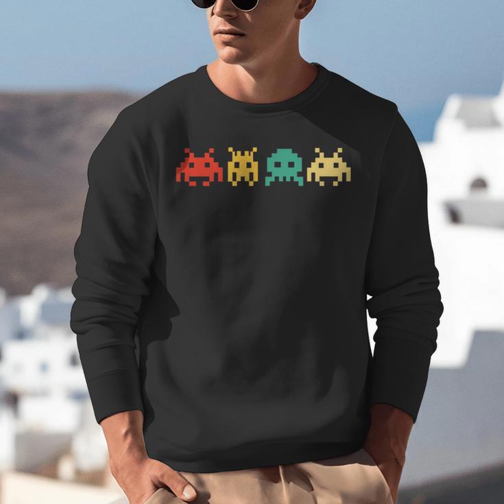 80s Video Game Vintage Nostalgia Retro Arcade Novelty Unisex Sweatshirt 80s Video Game Vintage Nostalgia Retro Arcade Novelty Unisex Sweatshirt