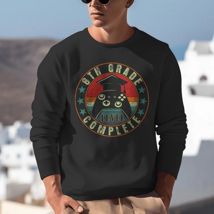 8th Grade Graduation Gamer 8th Grade Level Complete Unisex Sweatshirt