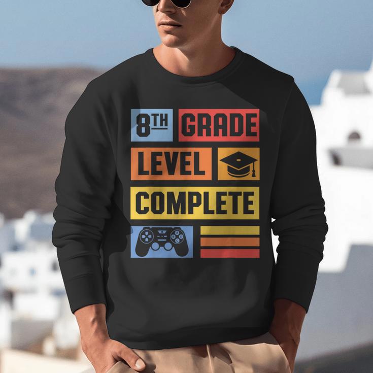 8th Grade Graduation Shirt 2024 Gamer Level Eighth Birthday Unisex Sweatshirt