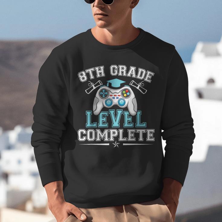 8th Grade Level Complete Graduation 2025 Class Eighth Grade Unisex Sweatshirt