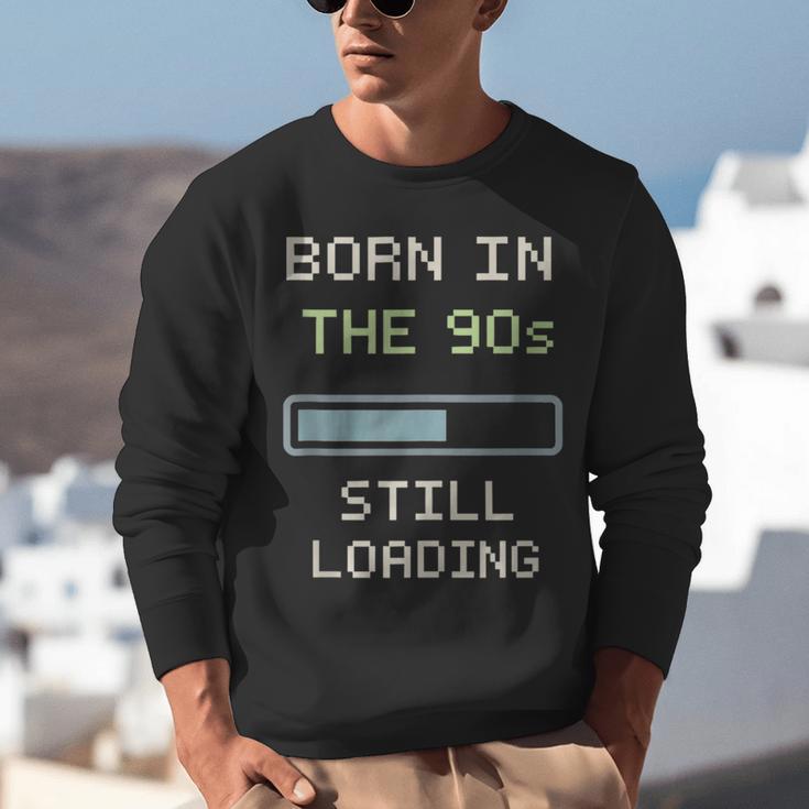 90s Baby Tired Millennial Burnout Nostalgia Parenting Unisex Sweatshirt