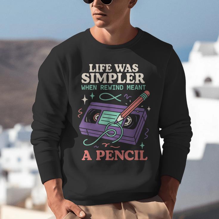 90s Baby Tired Millennial Burnout Nostalgia Parenting Unisex Sweatshirt