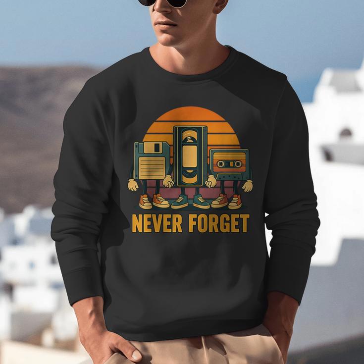 90s Nostalgia Never Forget Retro Unisex Sweatshirt