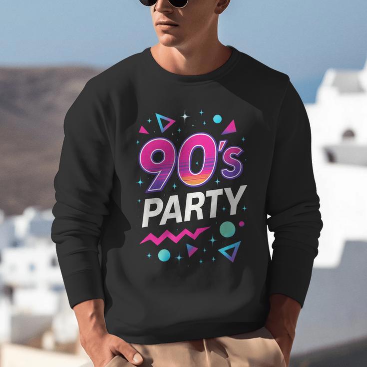 90's Party 90s Nostalgia Retro Rave Dance Music Unisex Sweatshirt 90's Party 90s Nostalgia Retro Rave Dance Music Unisex Sweatshirt