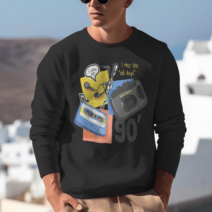 90s Retro Cassette And Walkman Nostalgia Graphic Tee Unisex Sweatshirt 90s Retro Cassette And Walkman Nostalgia Graphic Tee Unisex Sweatshirt