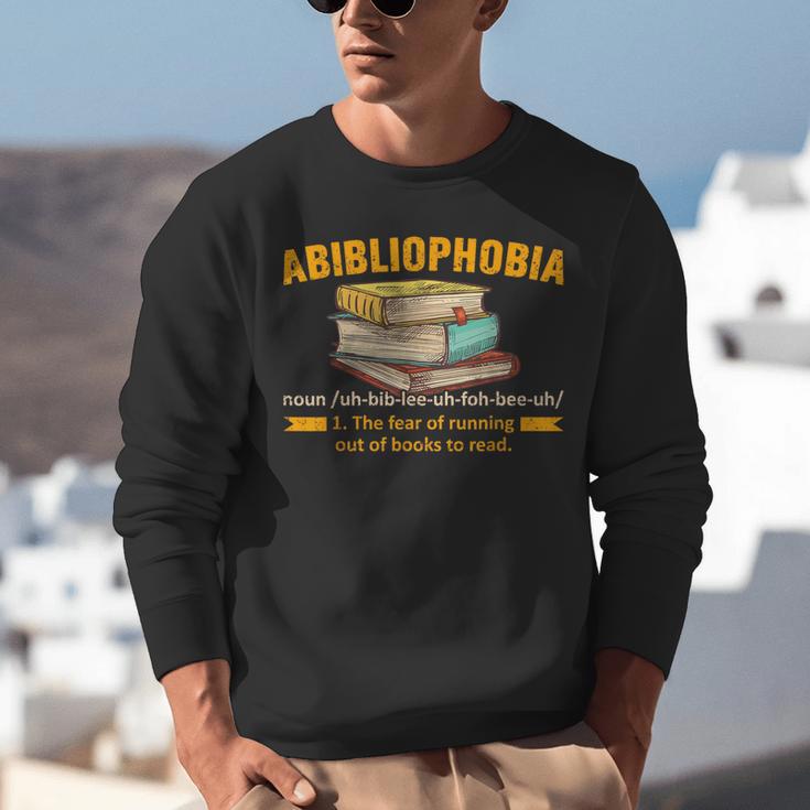 Abibliophobia Perfect For Young Book Lover Bookworm Reader Unisex Sweatshirt