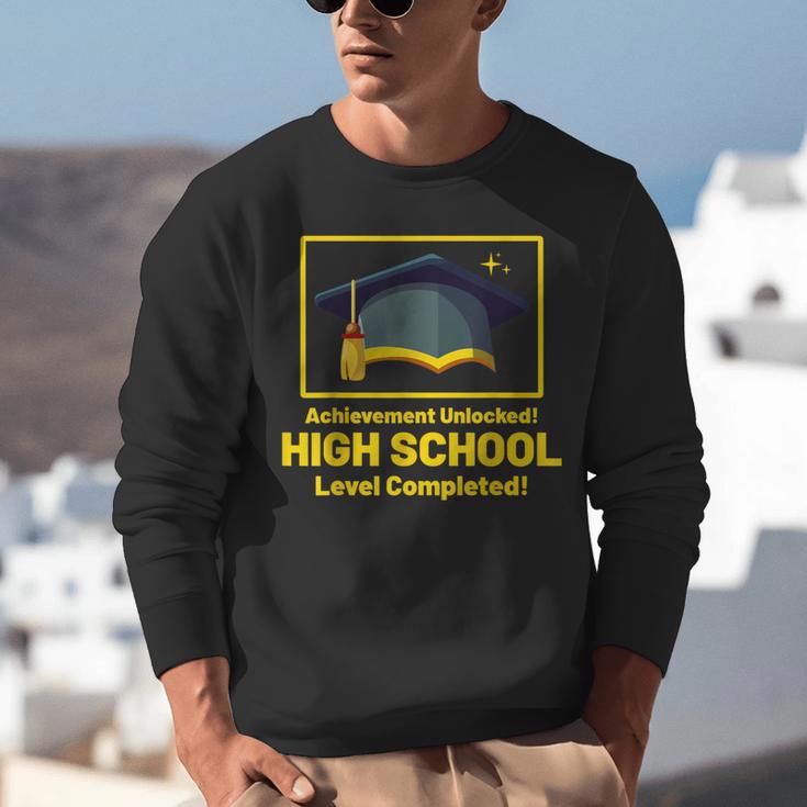 Achievement Unlocked High School Graduation Gamer Unisex Sweatshirt