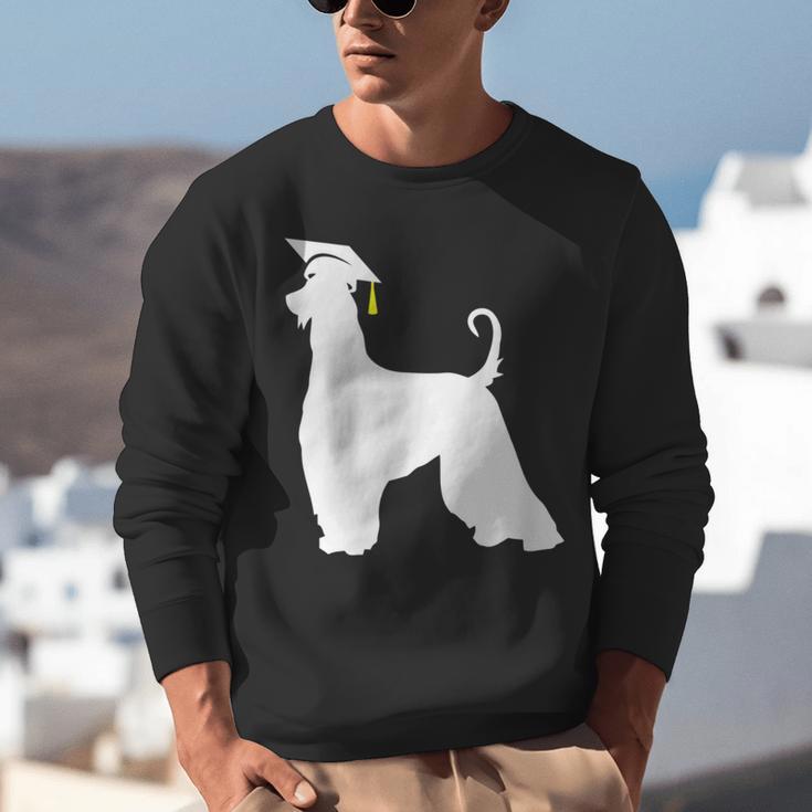 Afghan Hound Graduation Dog Graduate Men Women Kids Unisex Sweatshirt