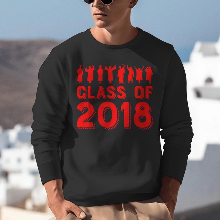 & Red Class Of 2018 Senior GraduationShirt Unisex Sweatshirt