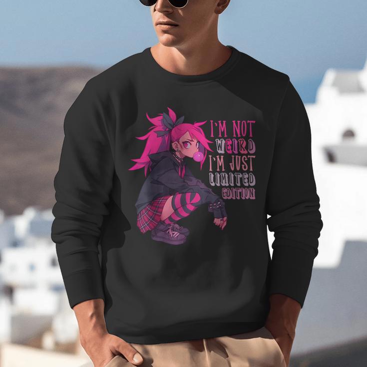 Anime Girl I'm Not Weird Just Limited Edition Introvert Goth Unisex Sweatshirt