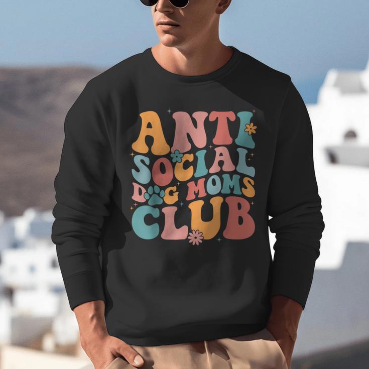 Anti Social Dog Moms Club Introvert Dog Mom Retro Men Women Unisex Sweatshirt Anti Social Dog Moms Club Introvert Dog Mom Retro Men Women Unisex Sweatshirt
