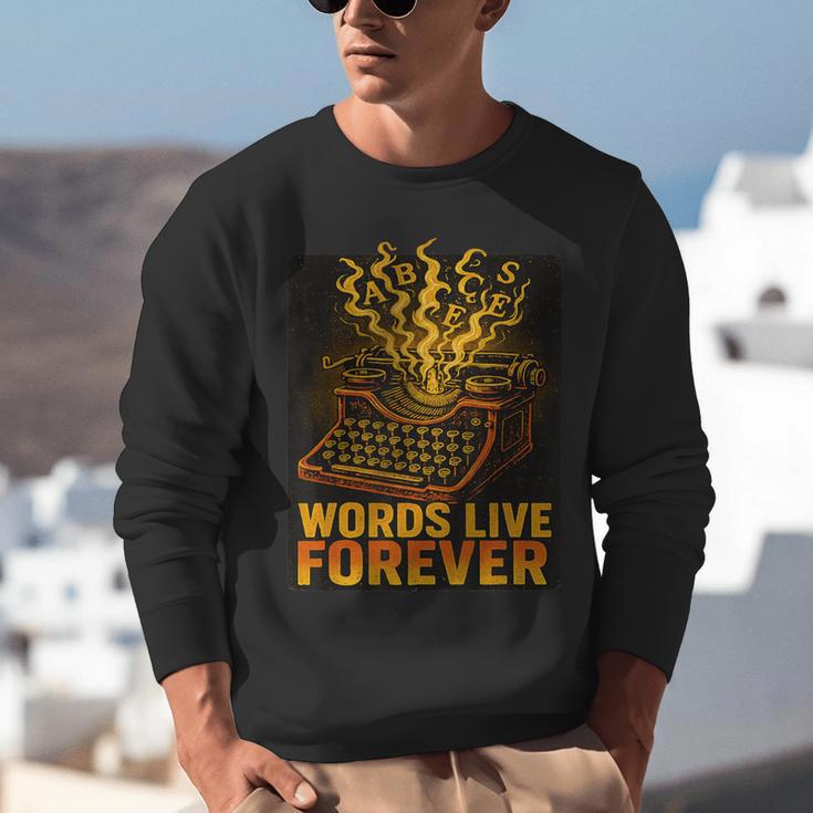 Antiques Collector Writing Retro Nostalgia Curiosity Unisex Sweatshirt