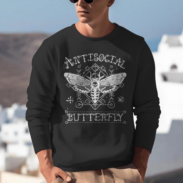 Antisocial Butterfly Introvert Death Head Moth Unisex Sweatshirt Antisocial Butterfly Introvert Death Head Moth Unisex Sweatshirt