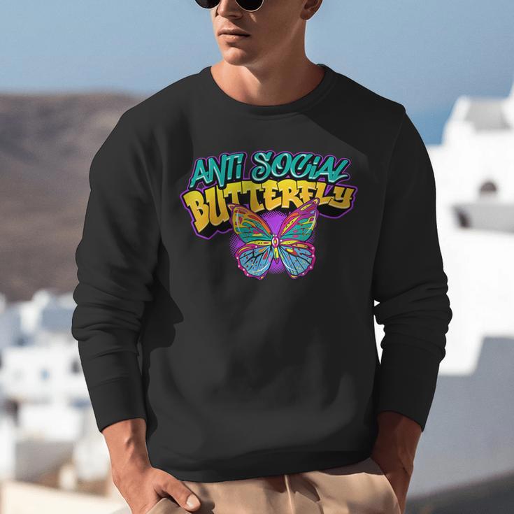 Antisocial Butterfly Shirts For Introvert Unisex Sweatshirt