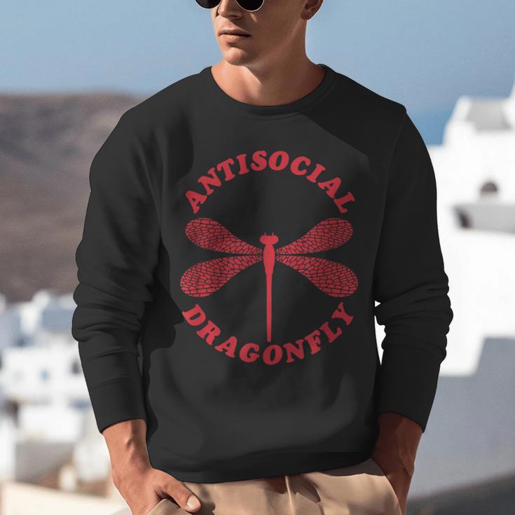 Antisocial Dragonfly Introvert Humor Nature Insect Graphic Unisex Sweatshirt Antisocial Dragonfly Introvert Humor Nature Insect Graphic Unisex Sweatshirt