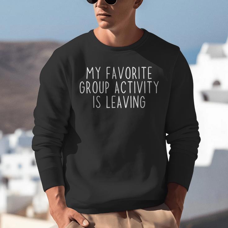 Antisocial Introvert Tee Co Introvert Antisocial Sarcastic Humorous -Adults Small Cotton 65 Polyester 35 Short Sleeve Classic Fit Crew Neck Unisex Sweatshirt