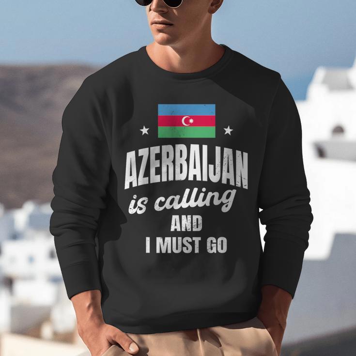 Azerbaijan Lover Saying Azeri Nostalgia Unisex Sweatshirt