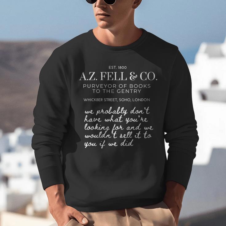 Aziraphale's Bookshop AZ Fell And Co Literary Antiquarian Unisex Sweatshirt