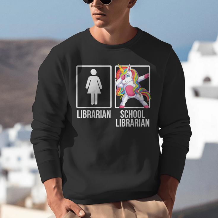 Back To School Library Unicorn Book Lover School Librarian Unisex Sweatshirt