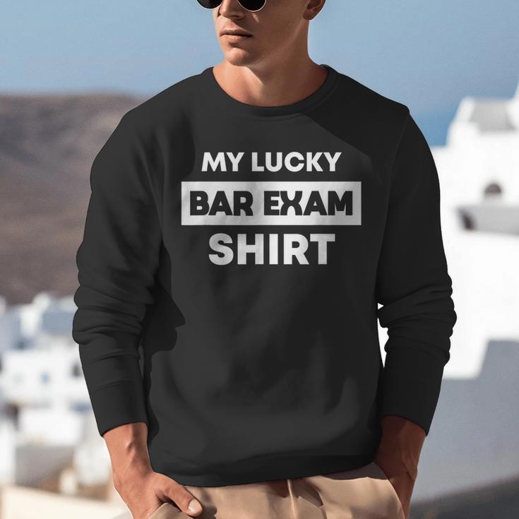 Bar Exam Tee Shirt Lucky Law School Graduation Unisex Sweatshirt