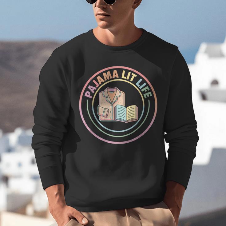 Bedtime Book Lover Reading Pajamas Unisex Sweatshirt